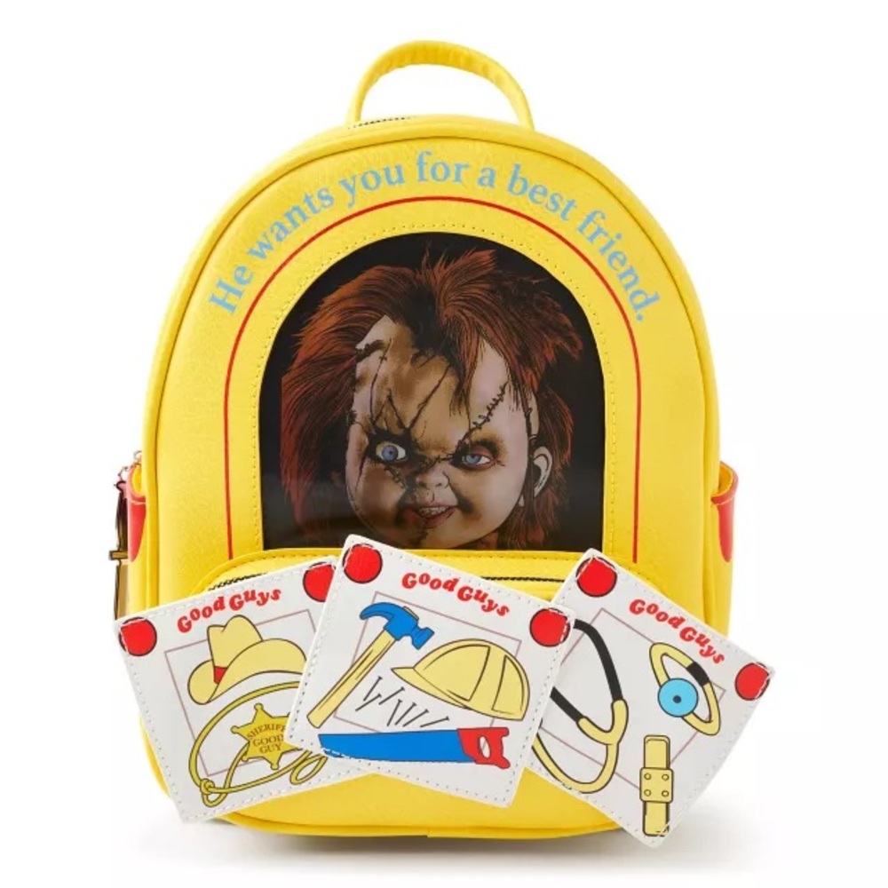 Chucky Themed Yellow Backpack